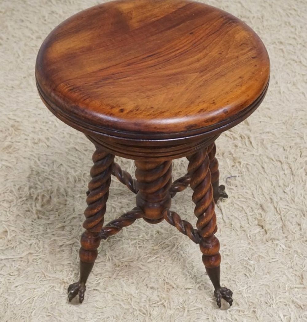 VICTORIAN PIANO STOOL (1 of 3)