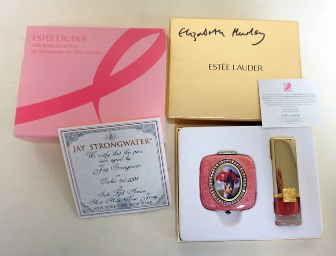 ESTEE LAUDER JAY STRONGWATER LIPSTICK COMPACT (1 of 4)
