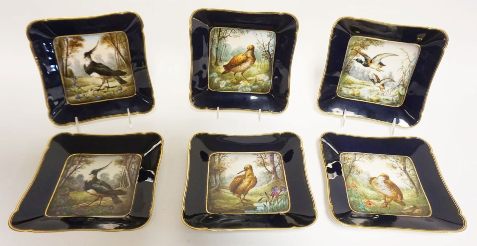HAVILAND LIMOGES SET OF 6 BIRD PLATES (1 of 5)