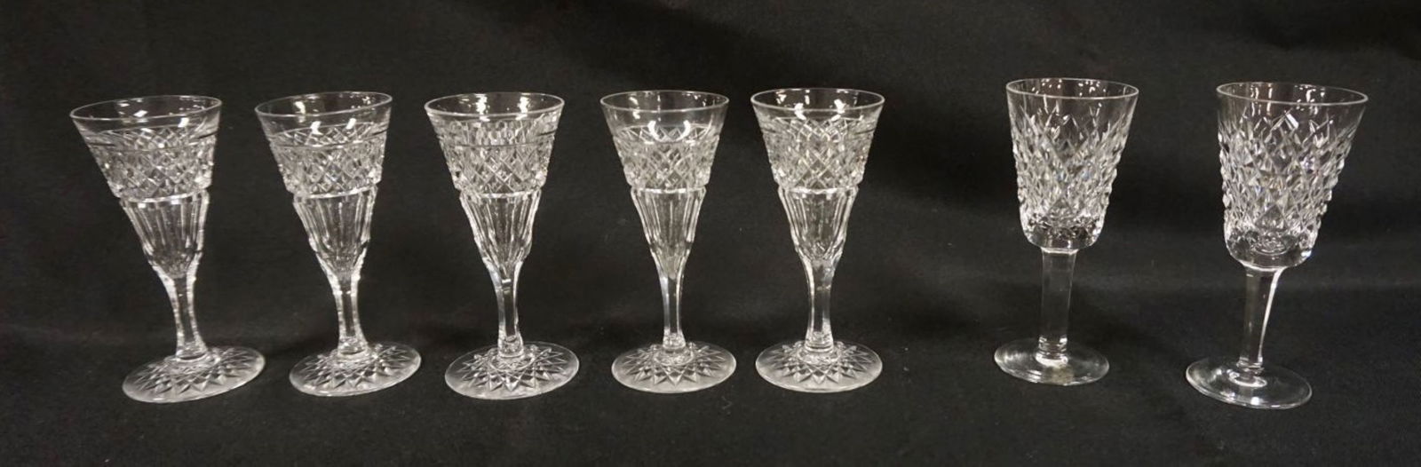 7 WATERFORD CRYSTAL CORDIALS (1 of 3)