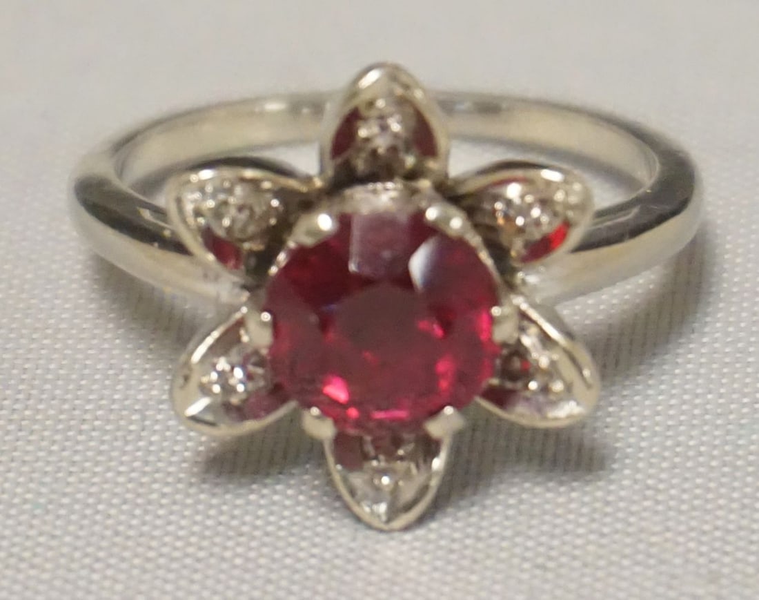 RUBY DIMOND 14K RING (1 of 3)