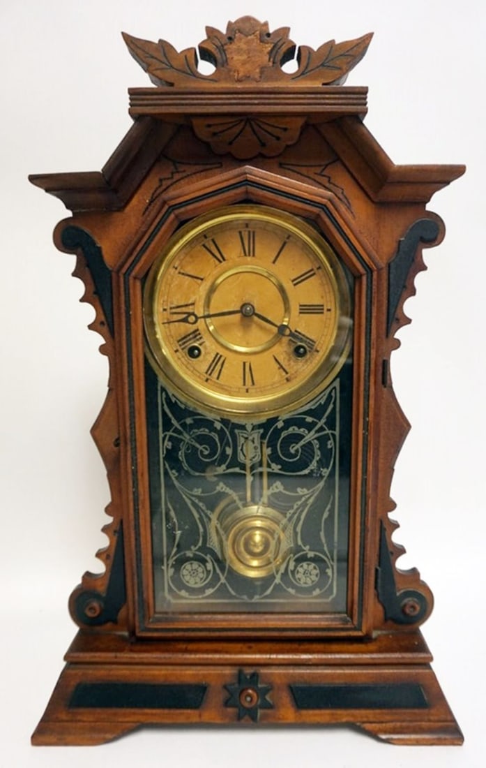 ANTIQUE SHELF CLOCK (1 of 5)