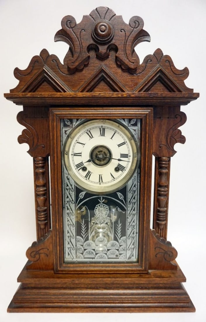 ANTIQUE SHELF CLOCK (1 of 1)