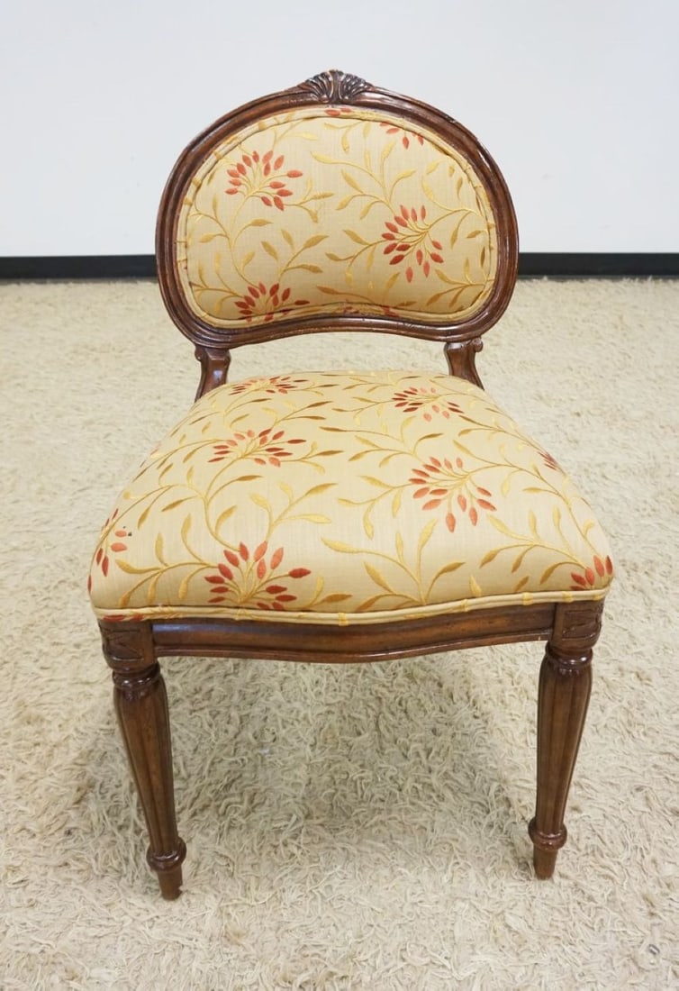 UPHOLSTERED SIDE CHAIR: UPHOLSTERED SIDE CHAIR JEFF CO FURNITURE CO J PETERMAN COLLECTION S/N 03746
