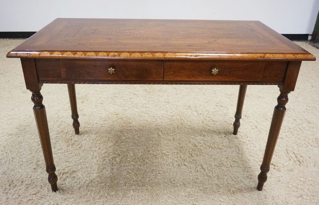 MAHOGANY 2 DRAWER WRITING TABLE (1 of 7)