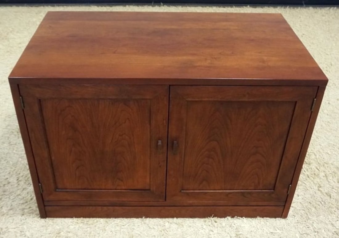 STICKLEY SOLID BLACK CHERRY 2 DOOR CABINET (1 of 6)