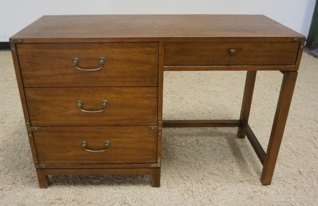 DREXEL 5 DRAWER WALNUT STUDENTS DESK (1 of 5)