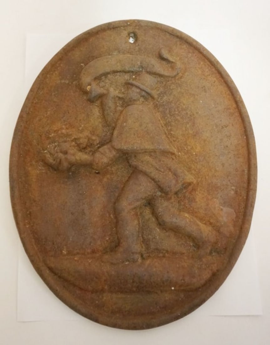 ANTIQUE CAST IRON FIRE MARKER (1 of 4)