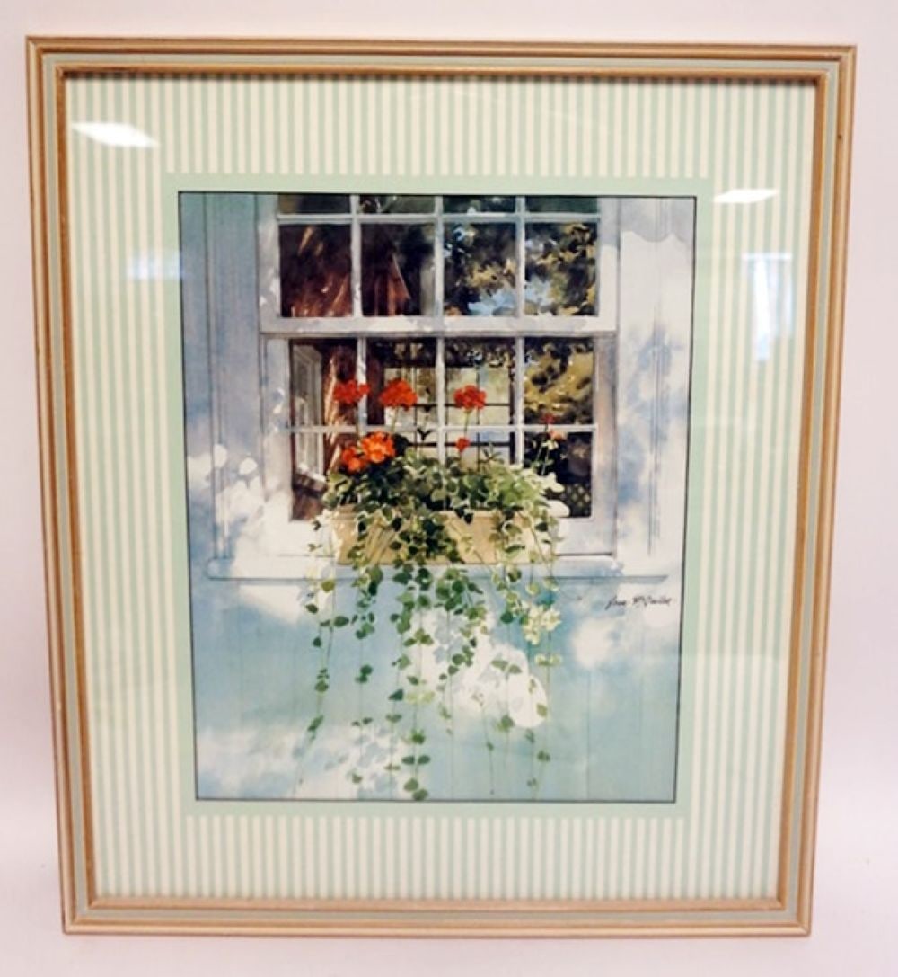 FRAMED PRINT OF WINDOW BOX W/FLOWERS (1 of 2)