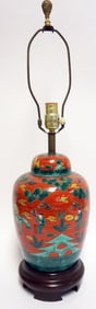 ASIAN PORCELAIN TABLE LAMP