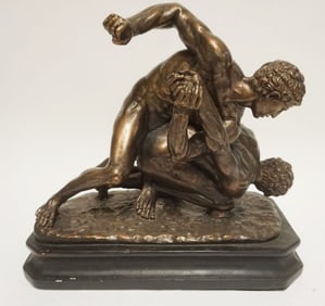 CHALK STATUE IN BRONZE FINISH