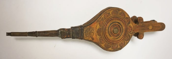 ANTIQUE WOOD BELLOWS