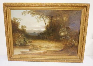 ANTIQUE OIL PAINTING ON CANVAS