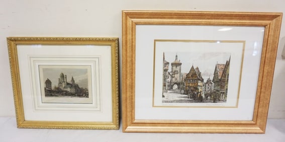 2 FRAMED ENGRAVINGS