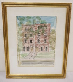 ELIZABETH VACHER BOORAEM SIGNED & DATED WATERCOLOR