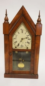 NEW HAVEN STEEPLE SHELF CLOCK