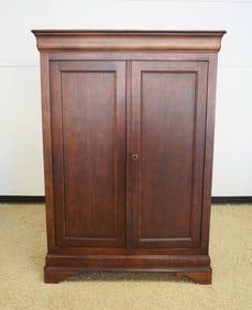 NATIONAL MT AIRY CHERRY 2 DOOR WARDROBE