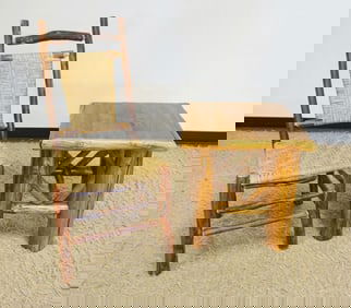 ADIRONDACK RUSTIC STAND & SIDE CHAIR