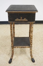 RATTAN & FAUX BAMBOO STAND