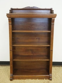 WALNUT VICTORIAN BOOKCASE