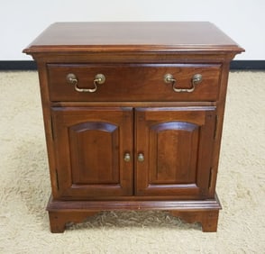 SOLID CHERRY ONE DRAWER 2 DOOR STAND