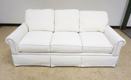 BASSET IVORY UPHOLSTERED SOFA