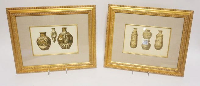 PAIR OF GILT FRAMED & MATTED ENGRAVINGS
