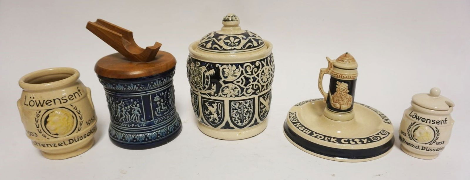 GROUP OF ASSORTED VINTAGE GERMAN STONEWARE (1 of 6)