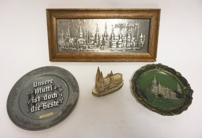 GROUP OF ASSORTED VINTAGE GERMAN SOUVINEER ITEMS