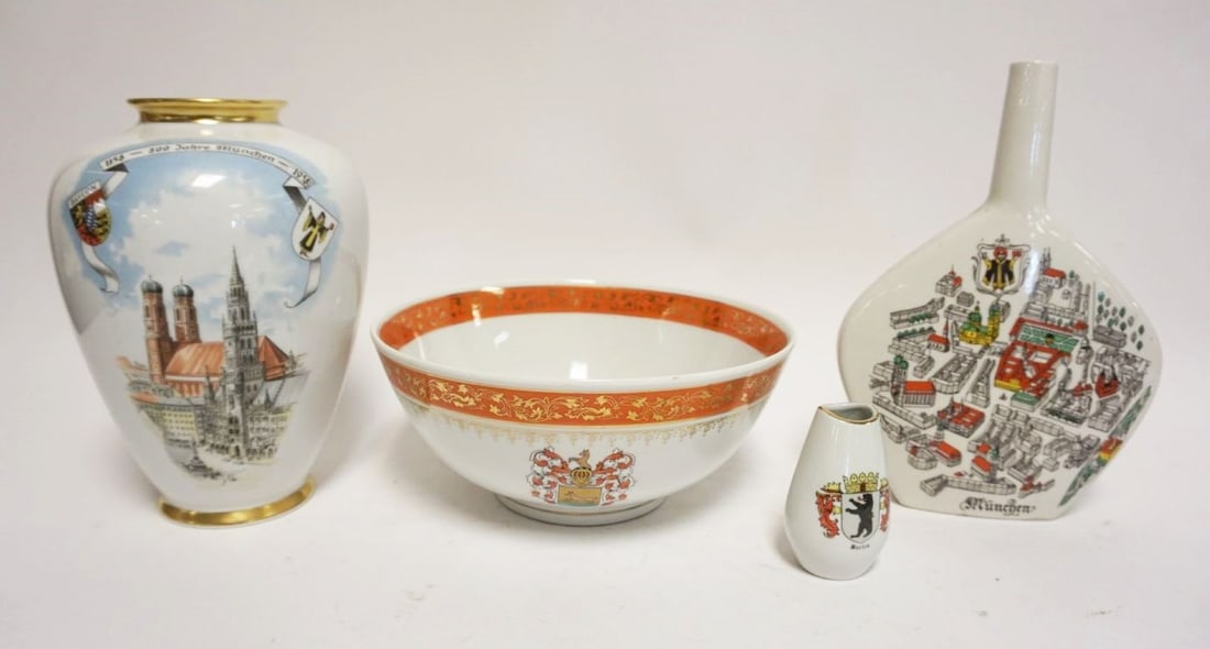 GROUP OF ASSORTED VINTAGE GERMAN PORCELAIN (1 of 8)