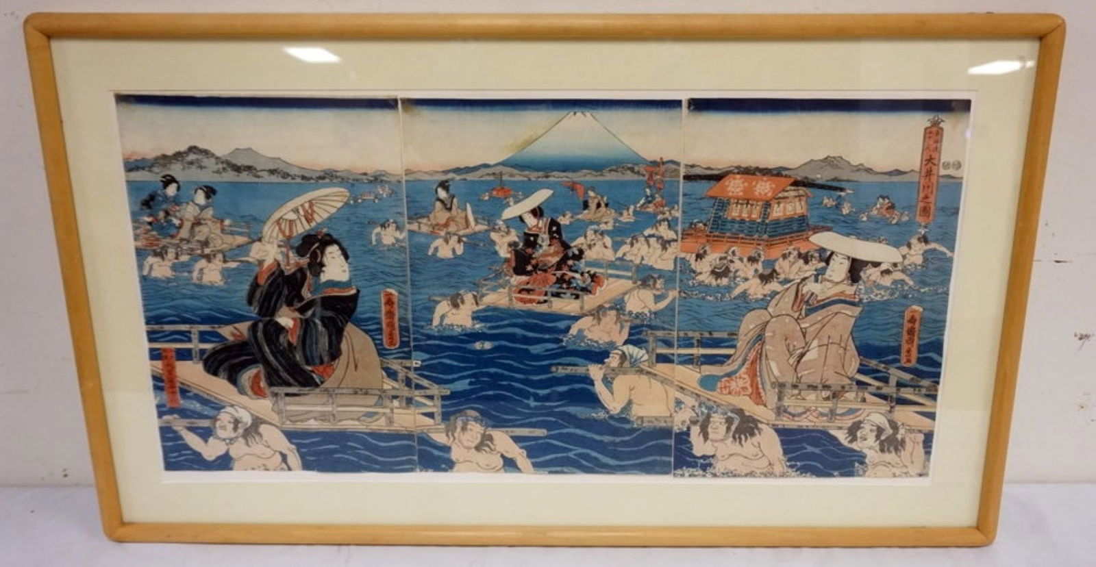 FRAMED WOOD BLOCK PRINT (1 of 2)