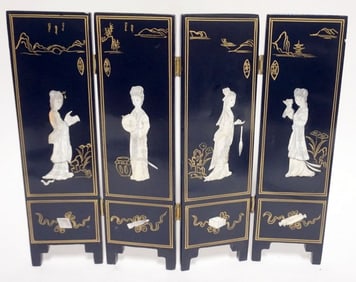 MINIATURE ASIAN FOLDING SCREEN