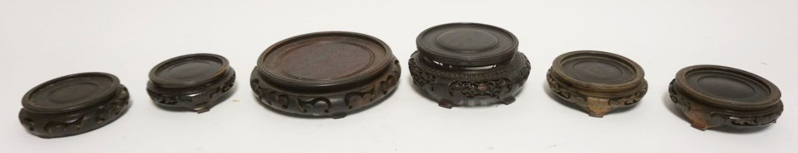 ASSORTED ASIAN WOOD STANDS (1 of 5)