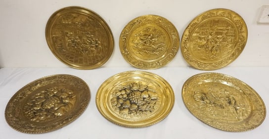 LARGE GROUP OF ASSORTED BRASS WALL CHARGERS