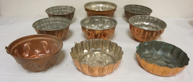 ASSORTED COPPER FOOD MOLDS