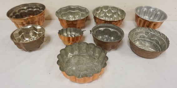 ASSORTED COPPER FOOD MOLDS