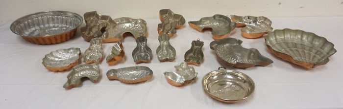 ASSORTED COPPER FOOD MOLDS