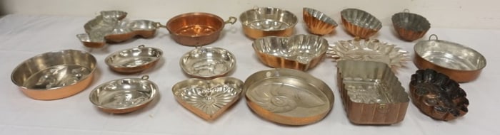 ASSORTED COPPER FOOD MOLDS