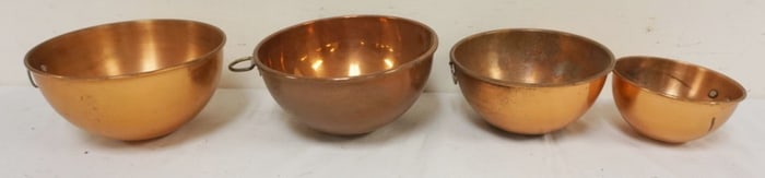 COPPER MIXING BOWLS