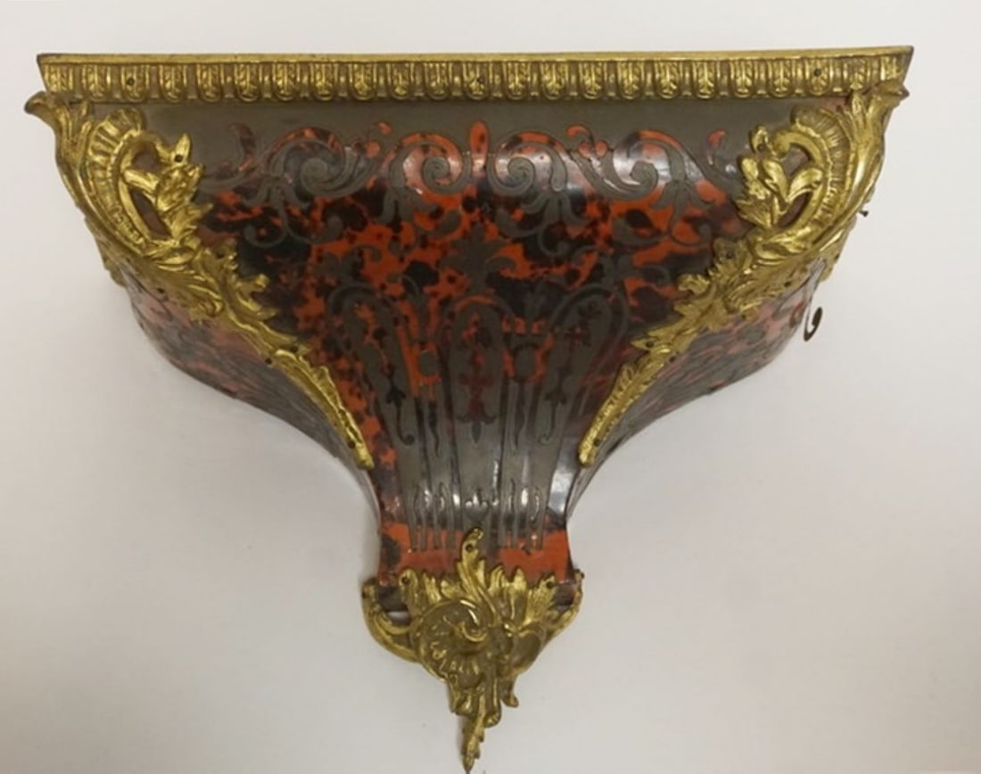 BOULLE DECORATED WALL SHELF (1 of 5)