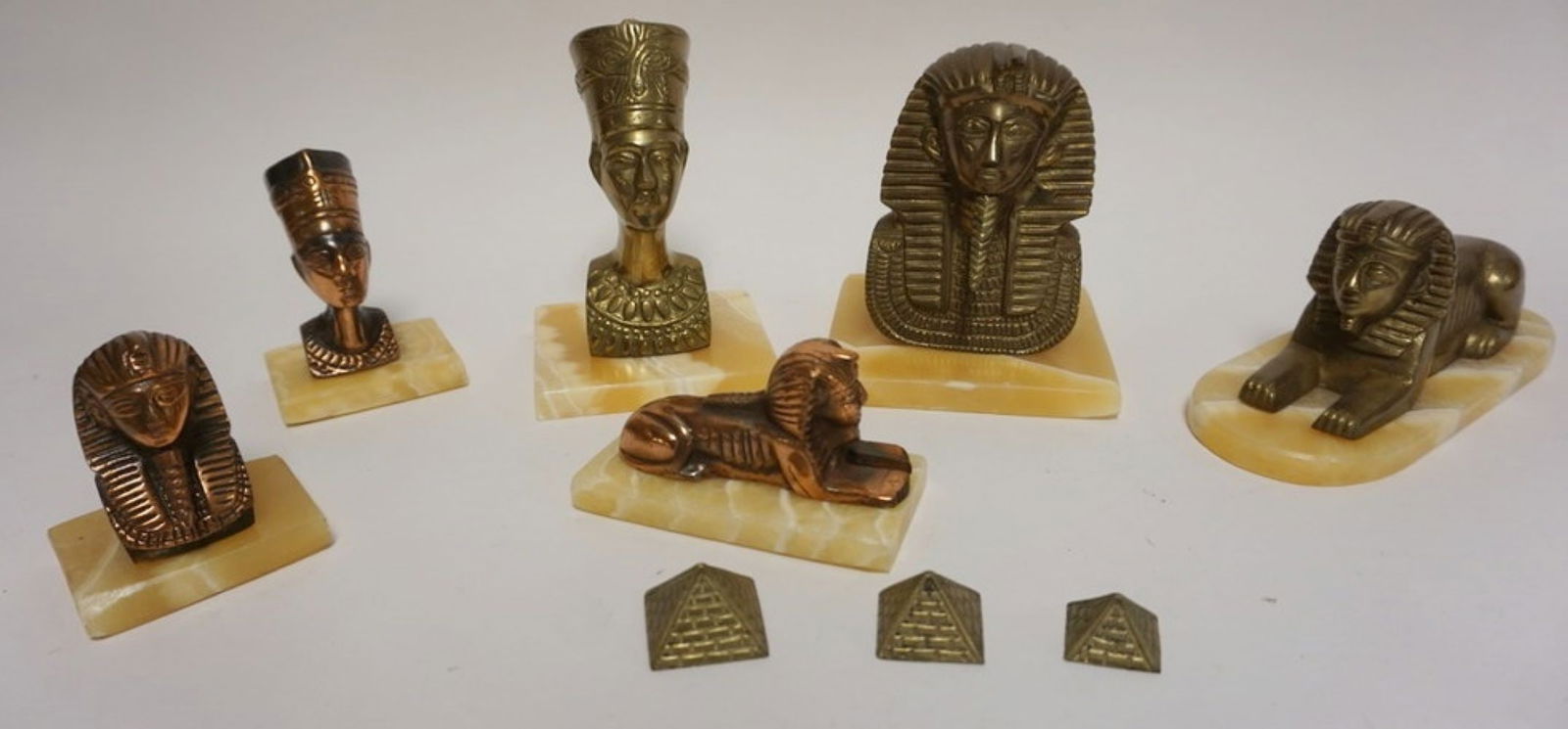 GROUP OF ASSORTED EGYTIAN METAL FIGURES (1 of 3)