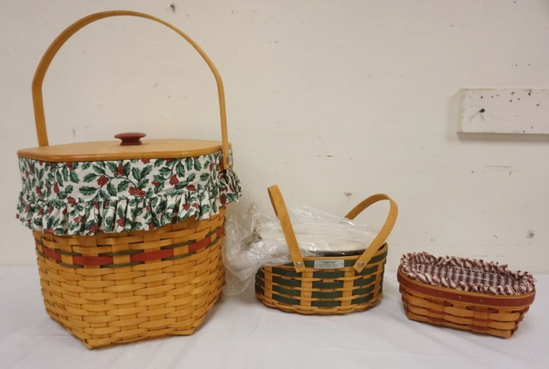 ASSORTED LONGABERGER BASKETS (1 of 6)