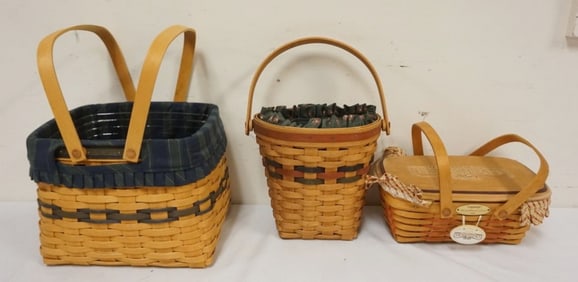 ASSORTED LONGABERGER BASKETS
