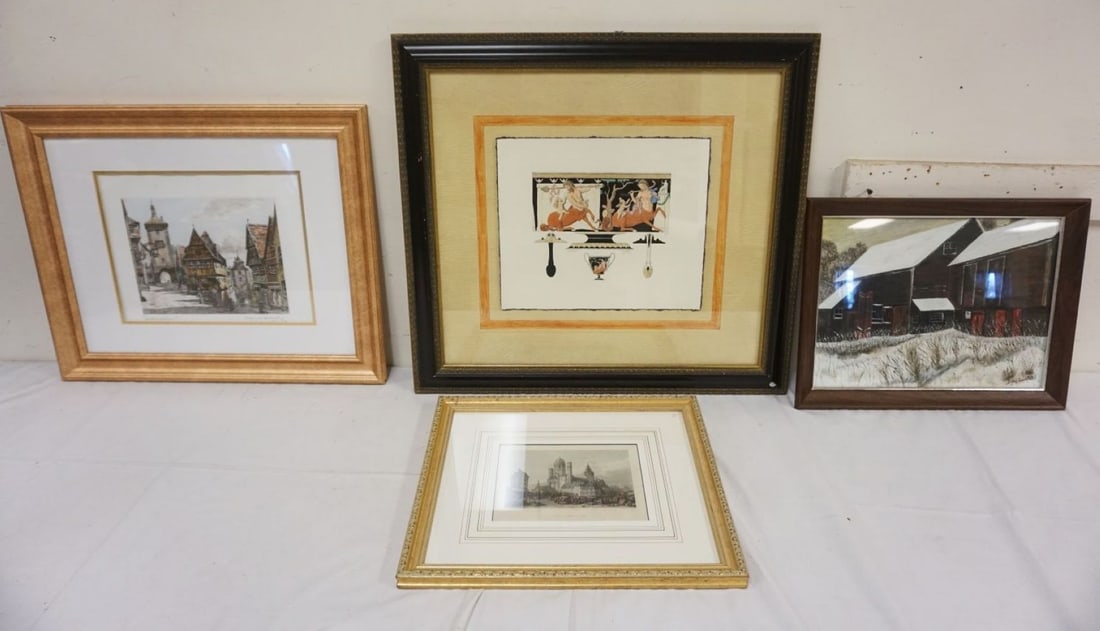 GROUP OF ASSORTED FRAMED ARTWORK (1 of 1)