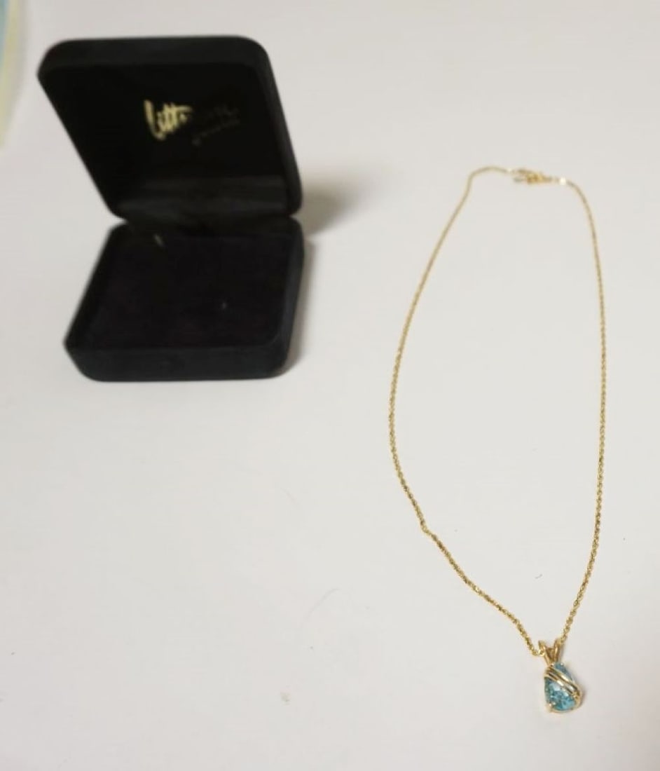 14K AQUAMARINE NECKLACE (1 of 3)