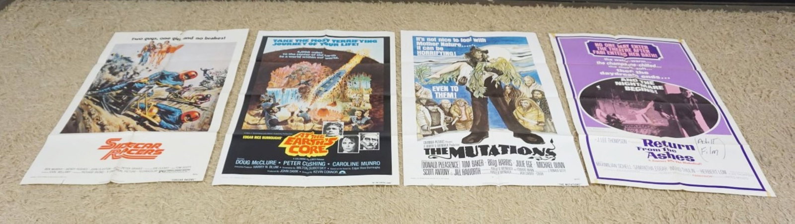 GROUP OF 4 VINTAGE MOVIE POSTERS: GROUP OF 4 VINTAGE MOVIE POSTERS, LARGEST APPROXIMATELY 27 IN X 41 IN