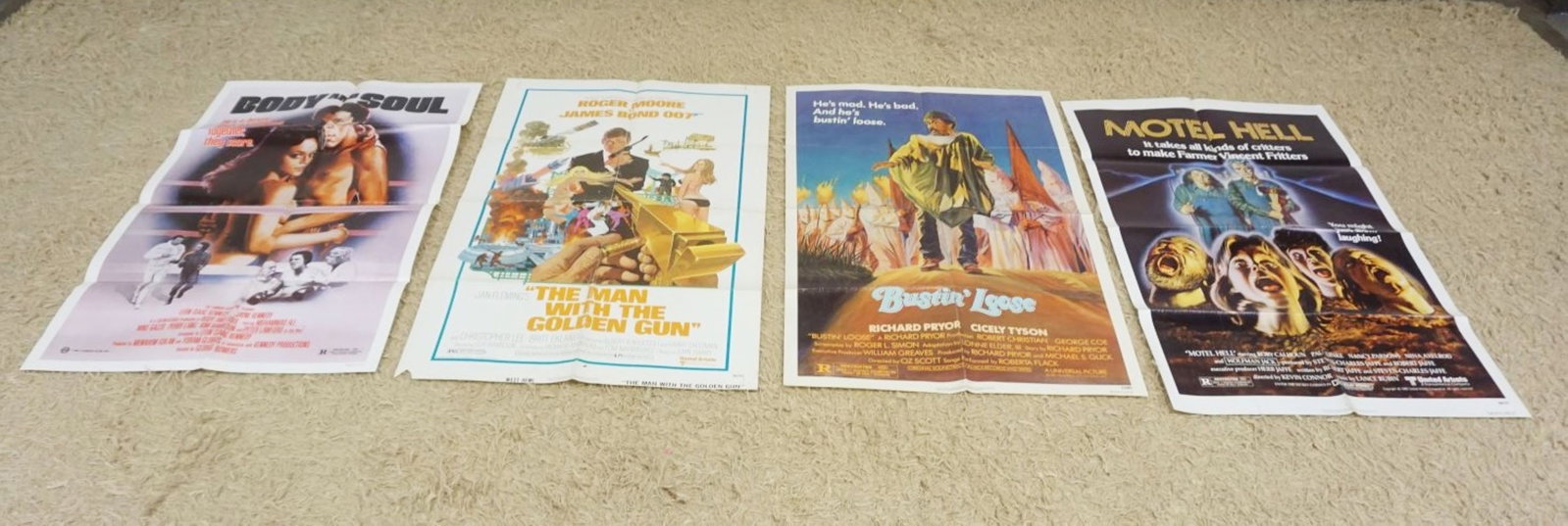 GROUP OF 4 VINTAGE MOVIE POSTERS: GROUP OF 4 VINTAGE MOVIE POSTERS, LARGEST APPROXIMATELY 27 IN X 41 IN