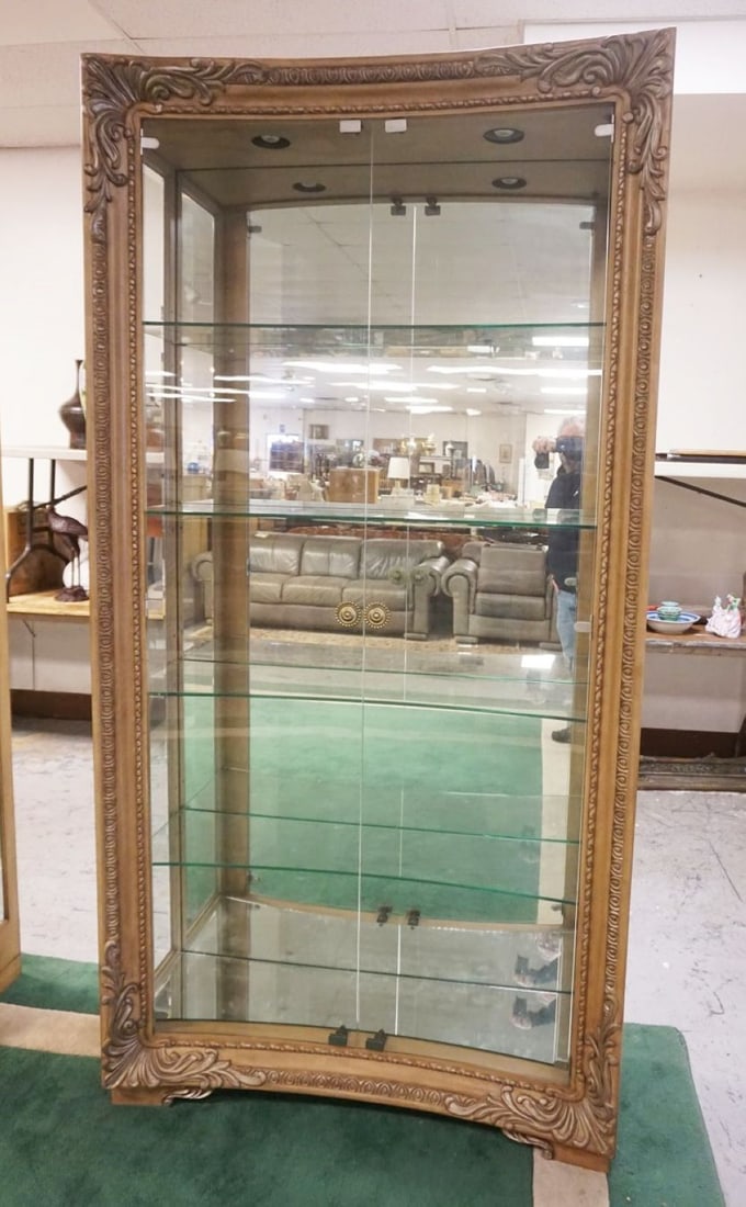 OUTSTANDING AMERICAN DREW CRYSTAL CABINET (1 of 4)