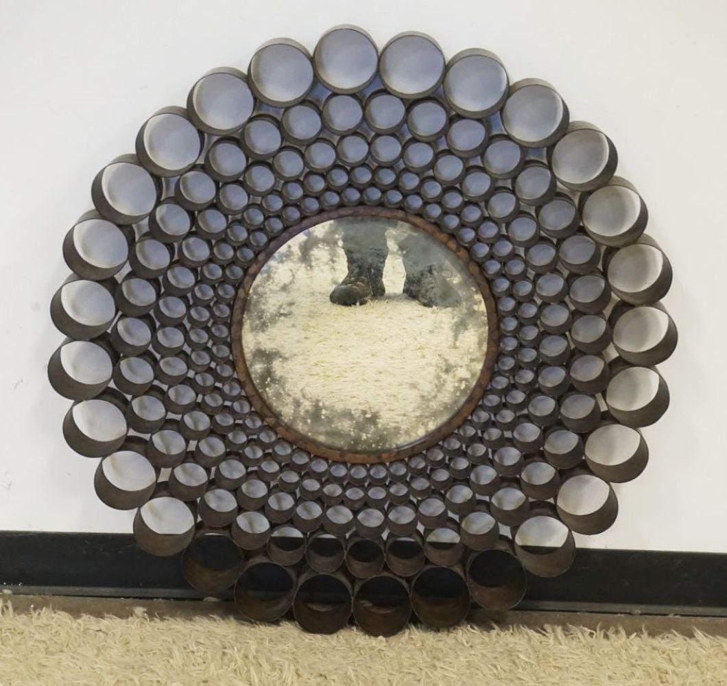 ROUND METAL MIRROR (1 of 3)