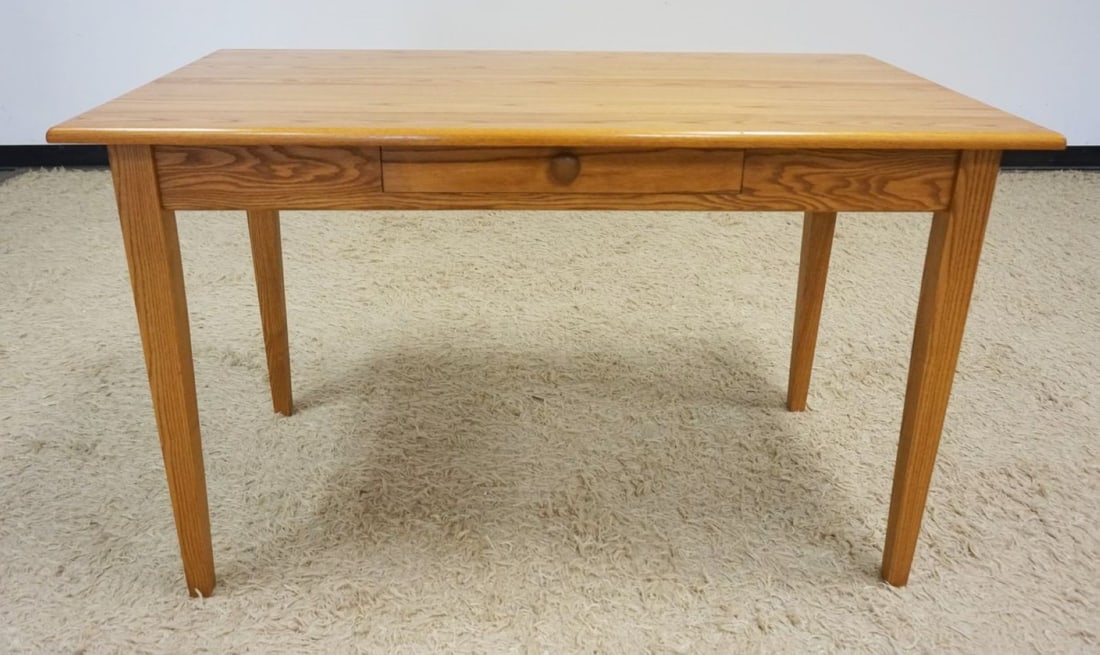 CONTEMPORARY OAK WORK TABLE (1 of 3)